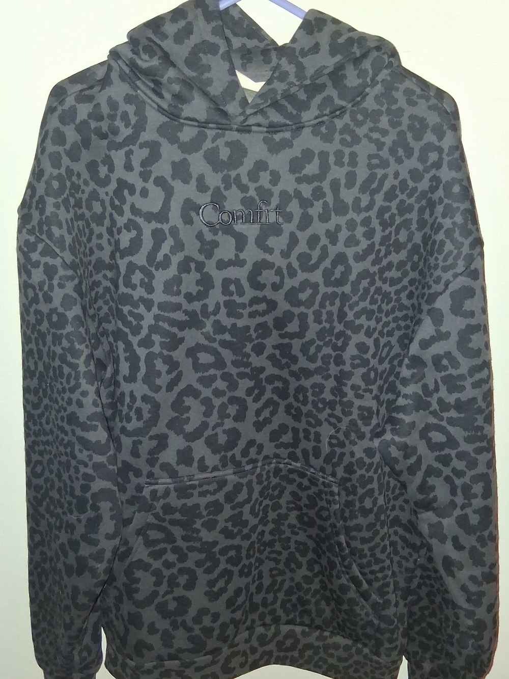 Black Leopard Comfrt Hoodie